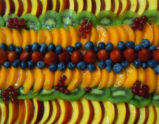 Torta di frutta fresca